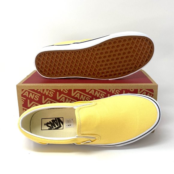 VANS Classic Slip-On Golden Casual Yellow Canvas Shoes Women's Size VN0A4U38WL6 - Picture 2 of 7